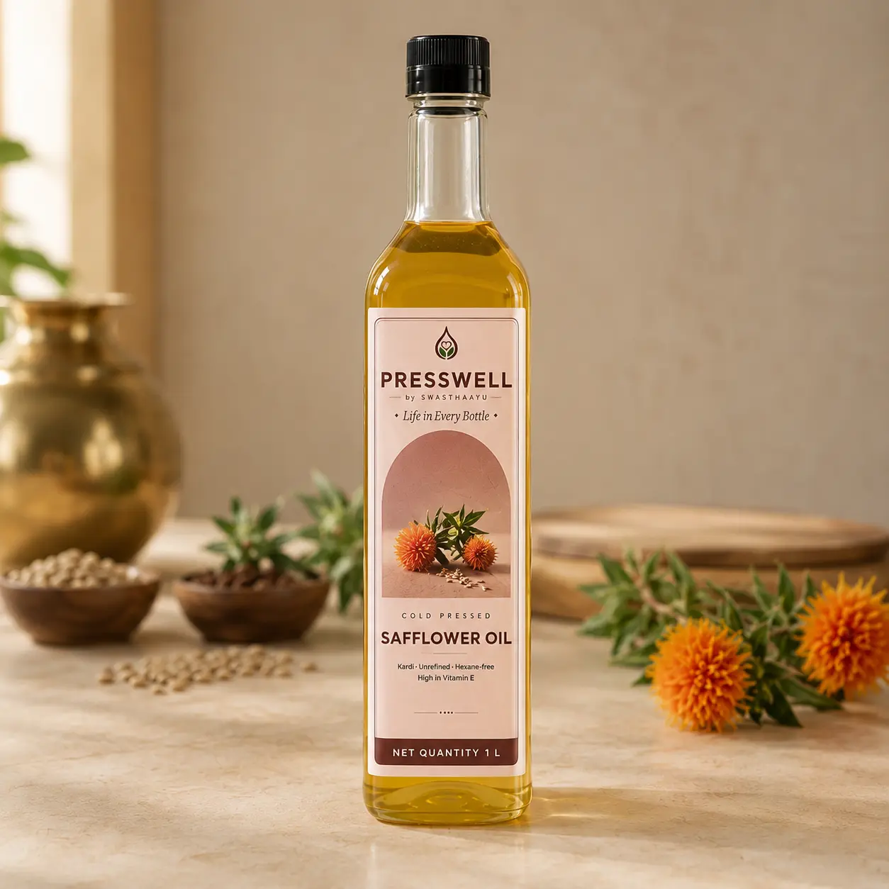 Safflower Oil, 1 L